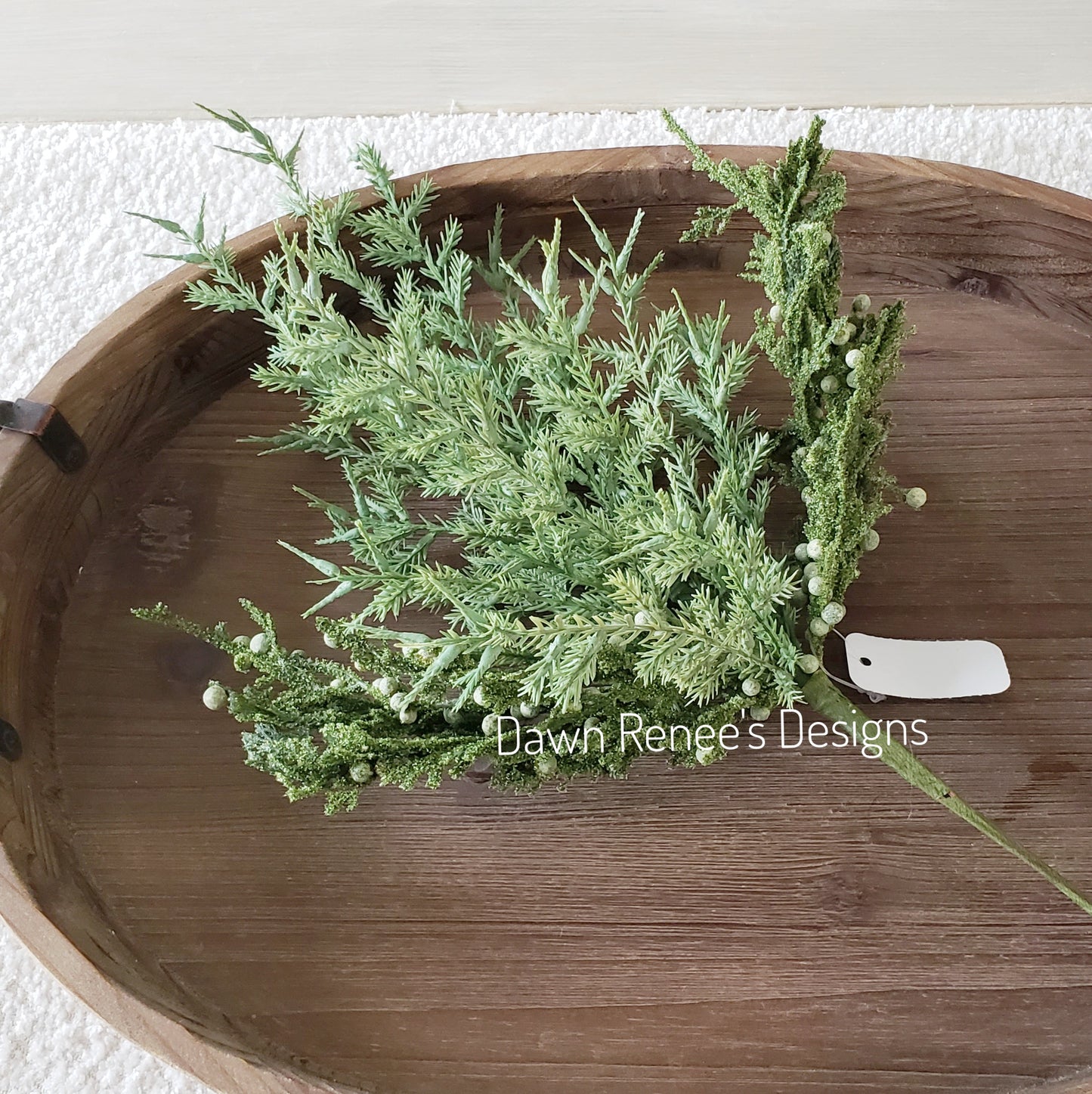 Faux Juniper Bush Pick Spray