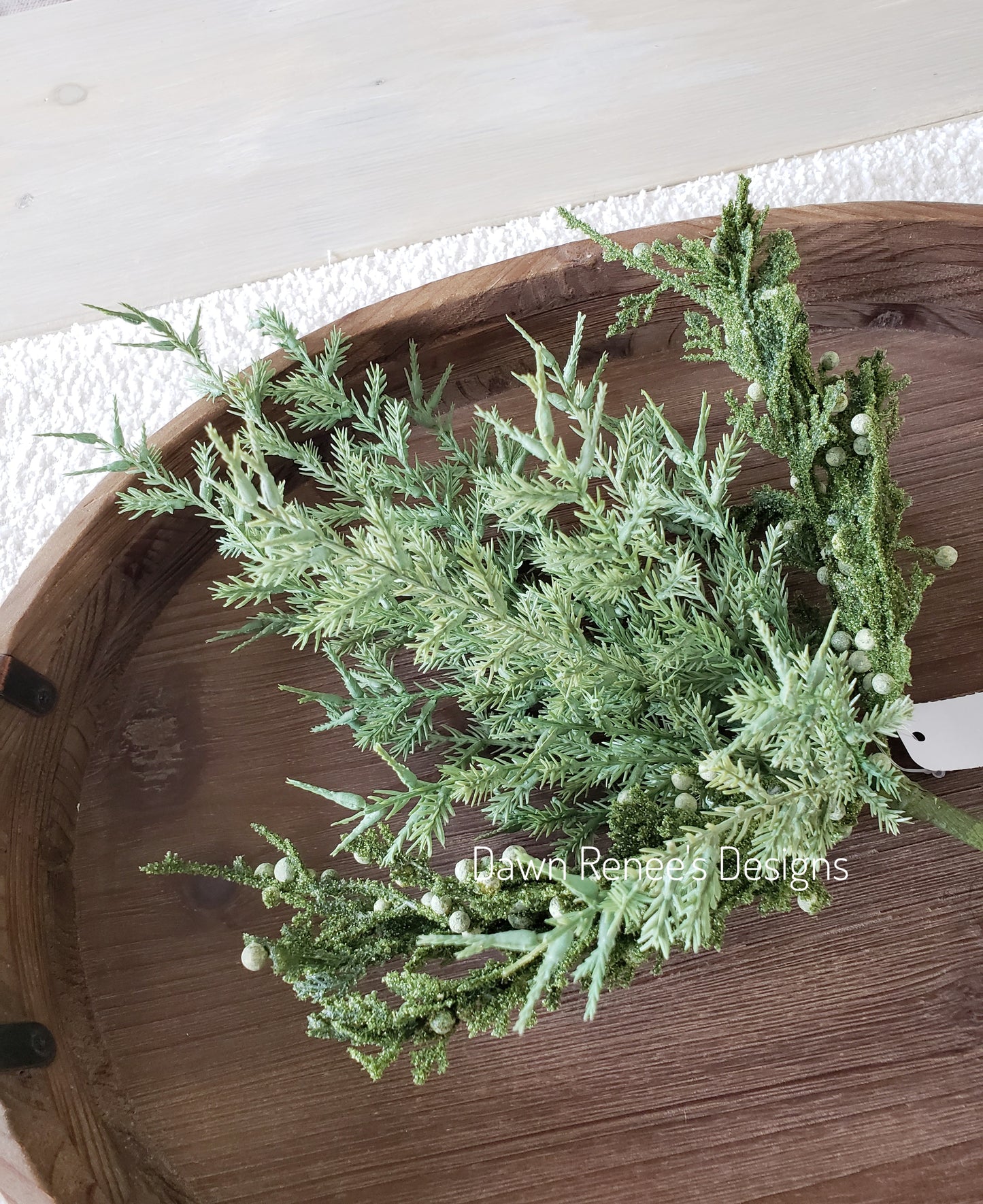 Faux Juniper Bush Pick Spray