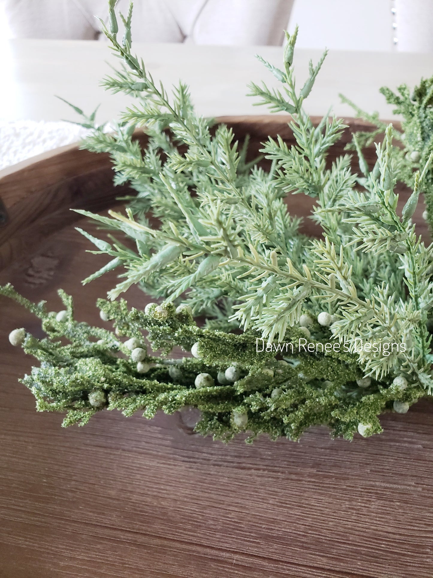 Faux Juniper Bush Pick Spray