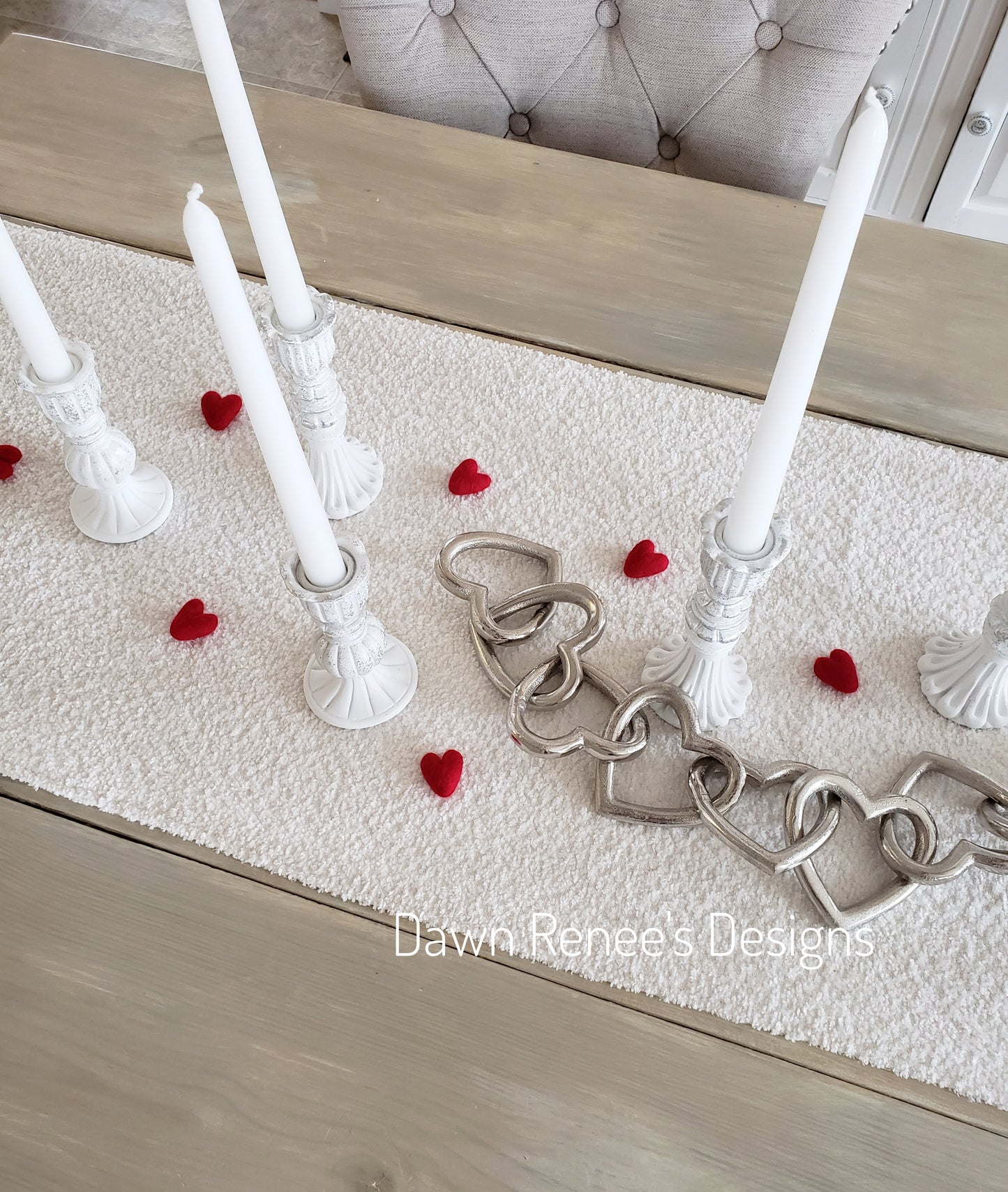 Red Heart Felt Confetti Shapes