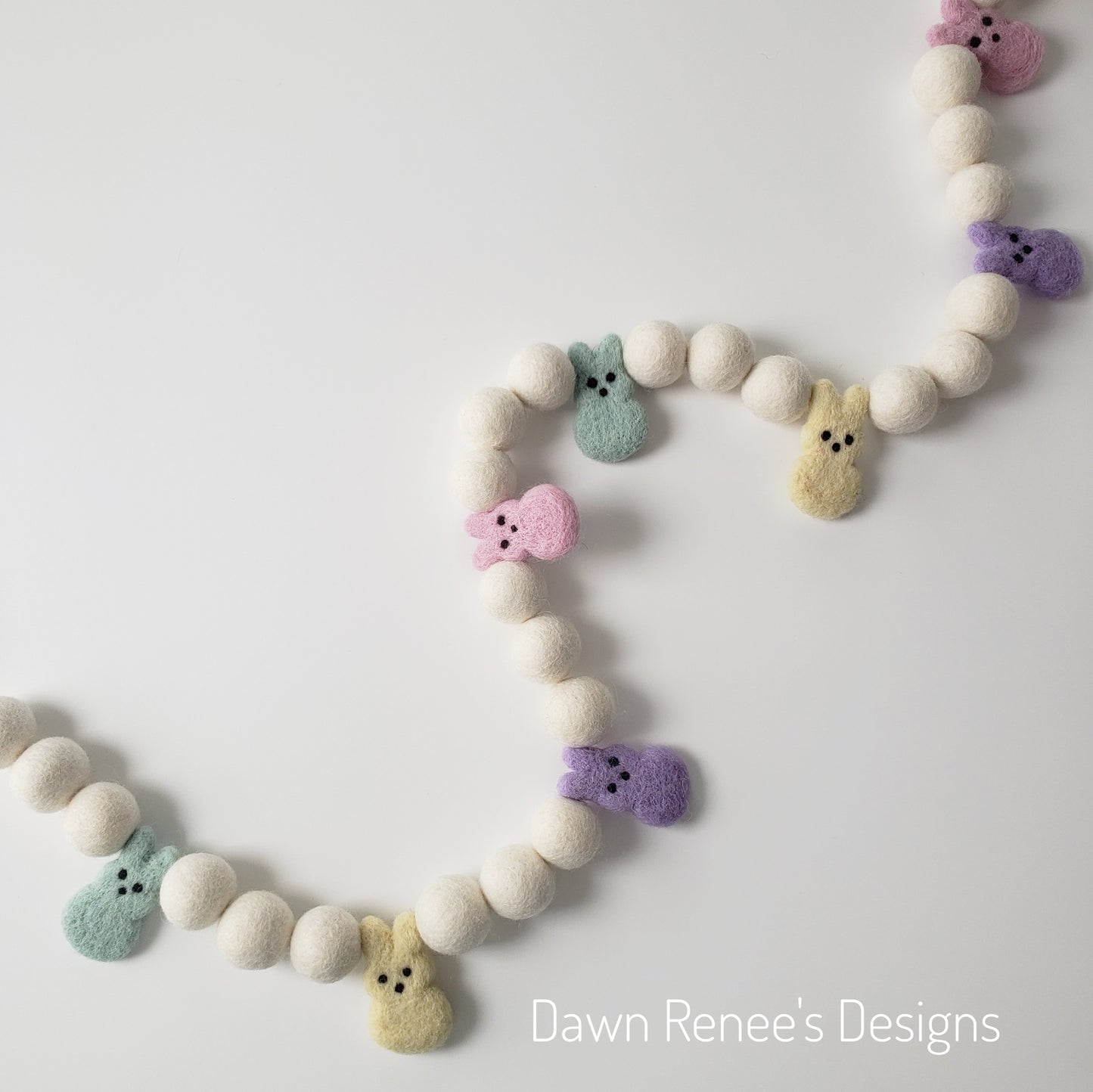 Easter Peeps Felt Garland - Pastel Peeps