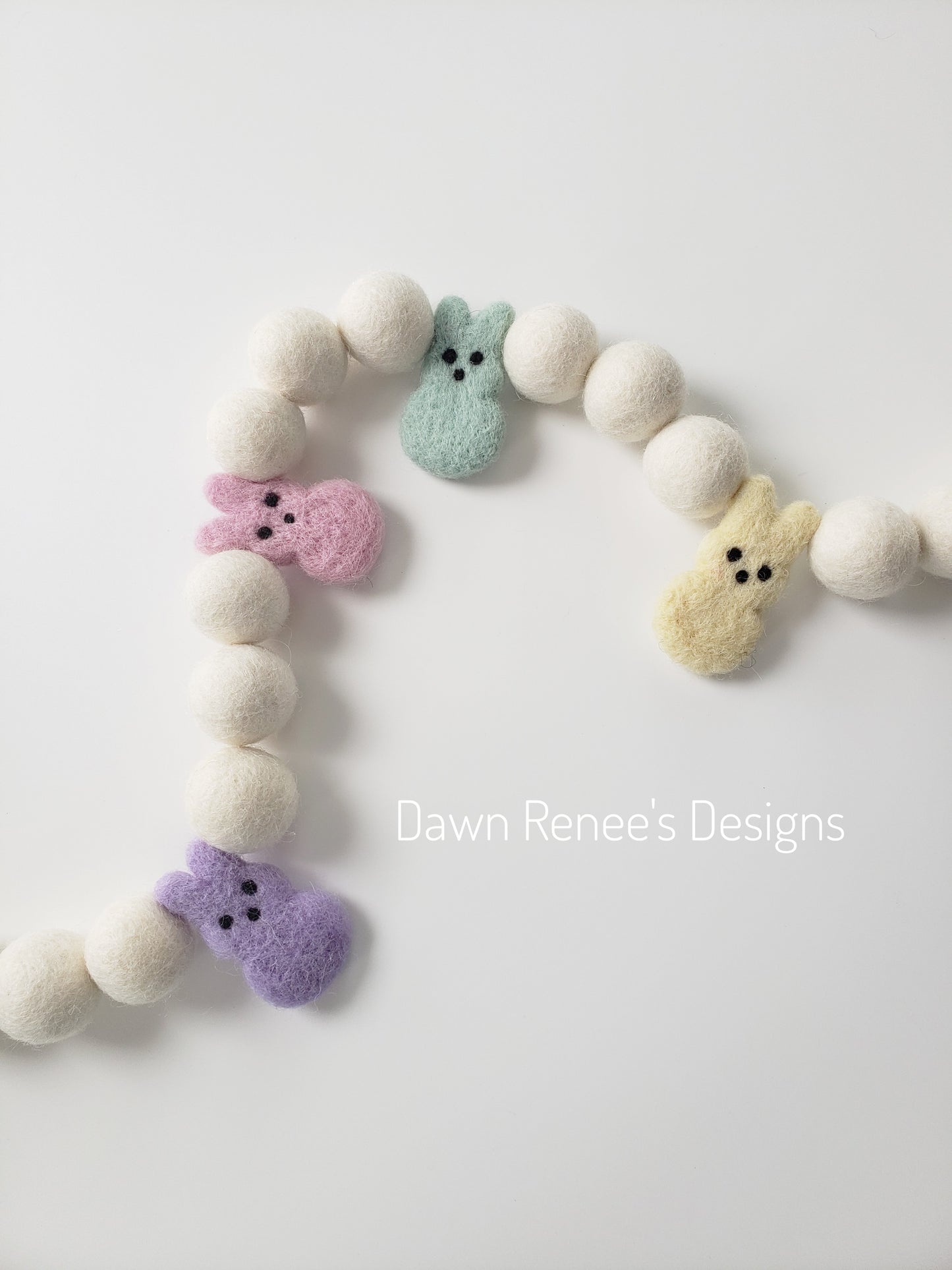 Easter Peeps Felt Garland - Pastel Peeps