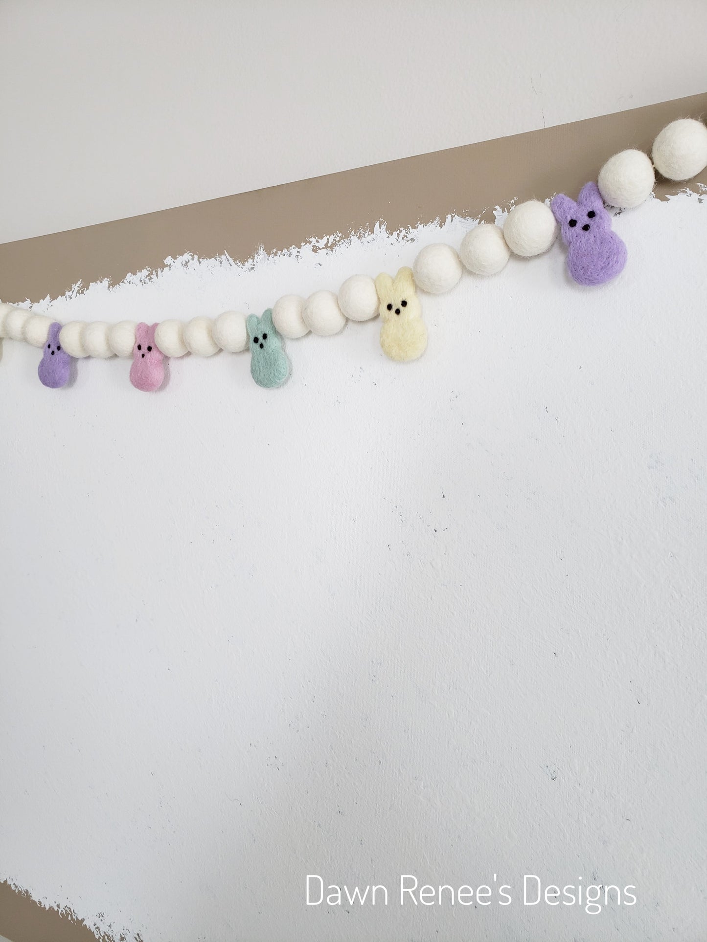 Easter Peeps Felt Garland - Pastel Peeps