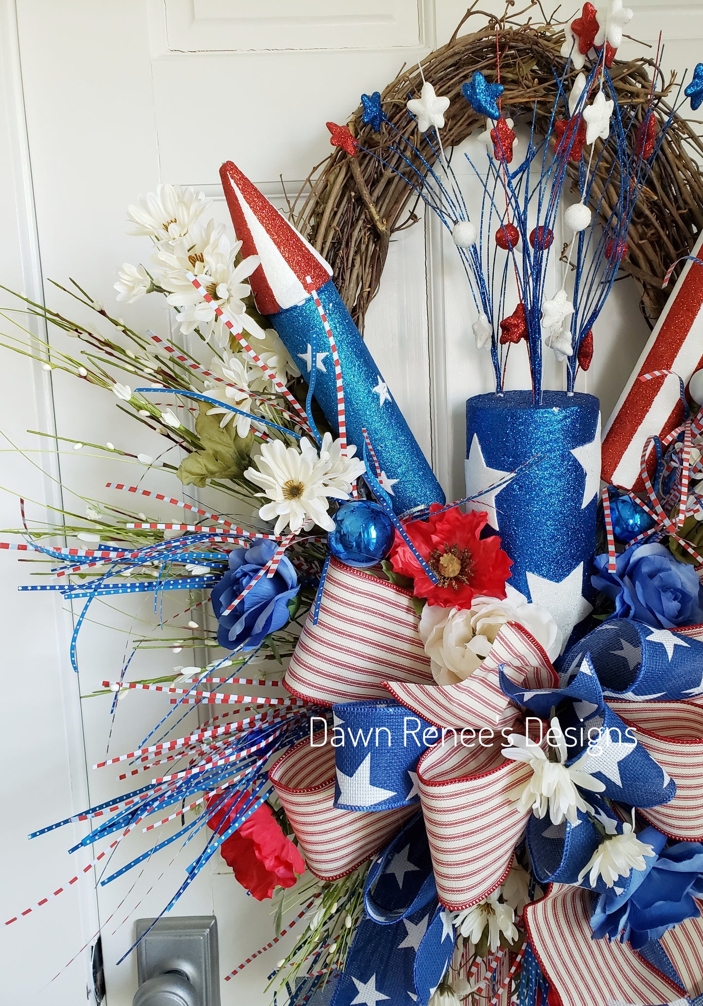 Patriotic Grapevine Wreath