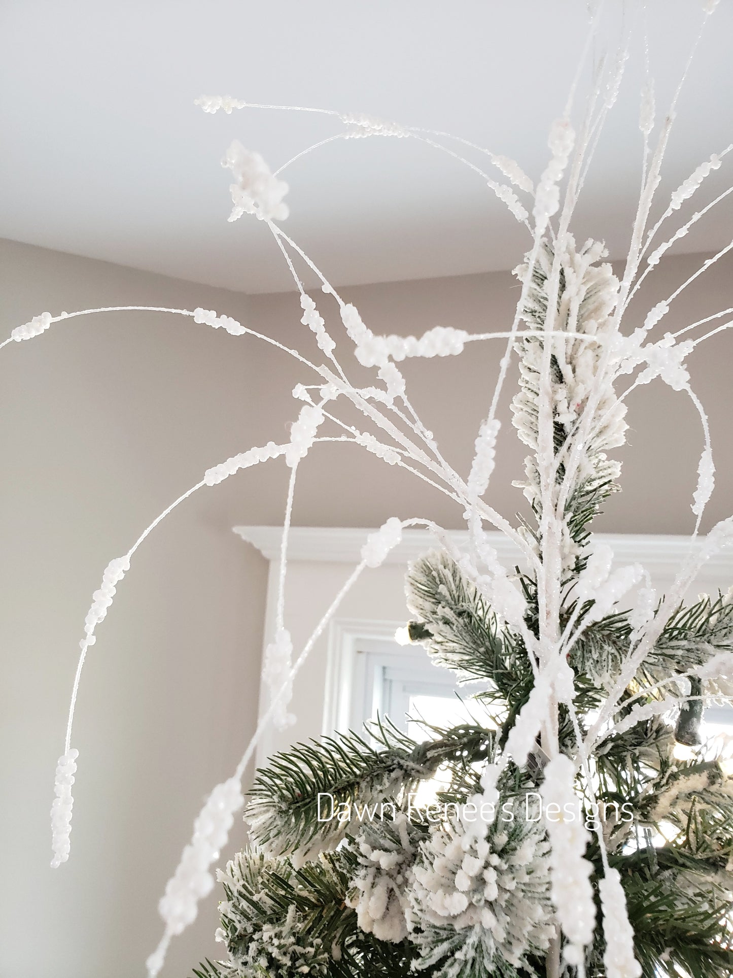 Whimsical White Christmas Spray