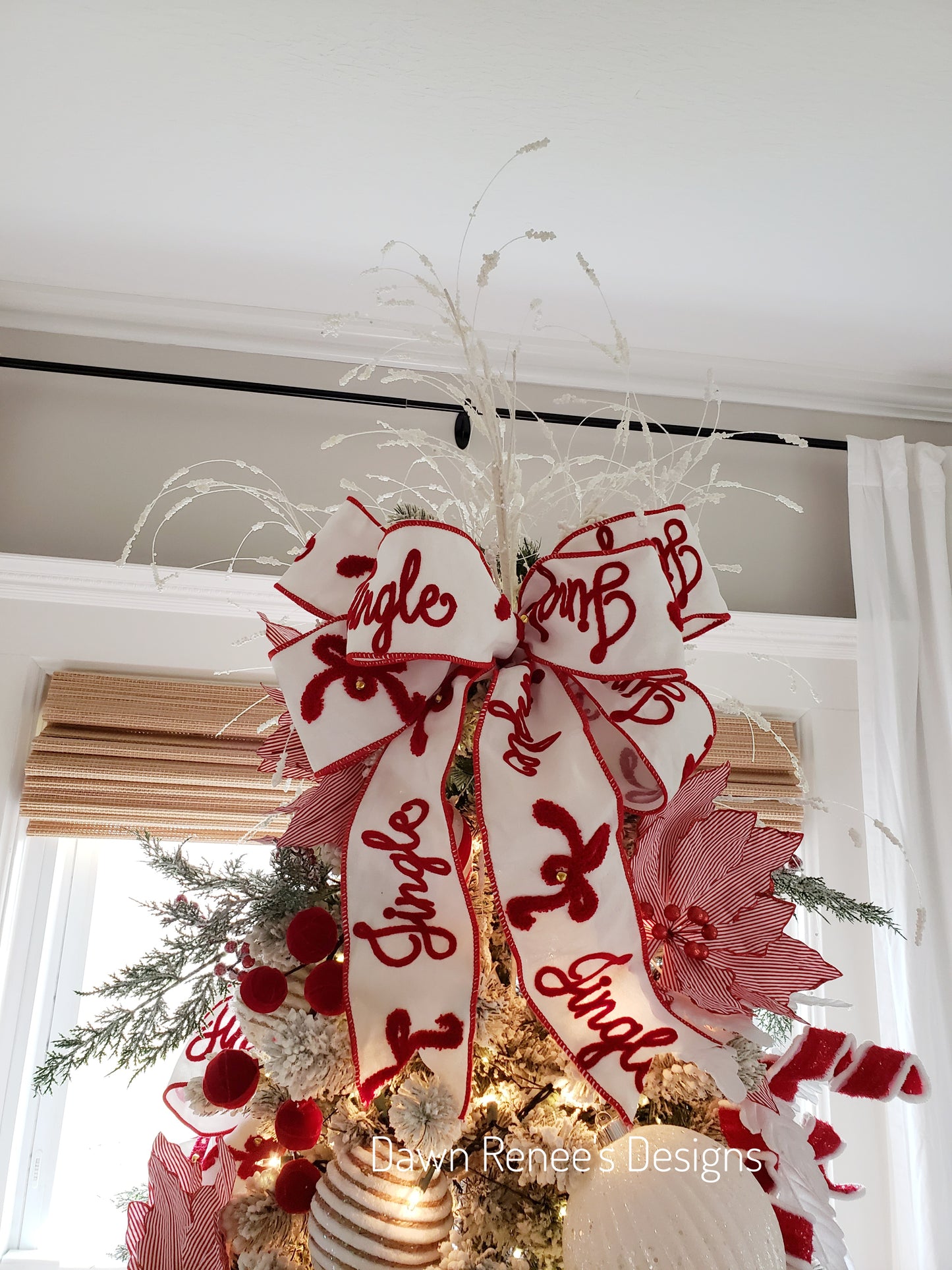 Whimsical White Christmas Spray