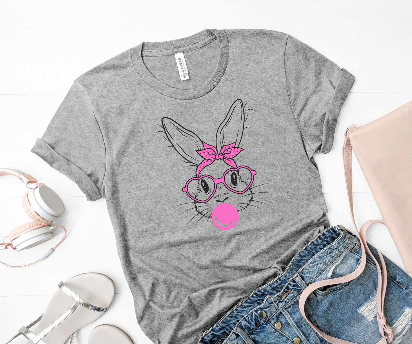 Bunny with Glasses Chewing Gum Shirt