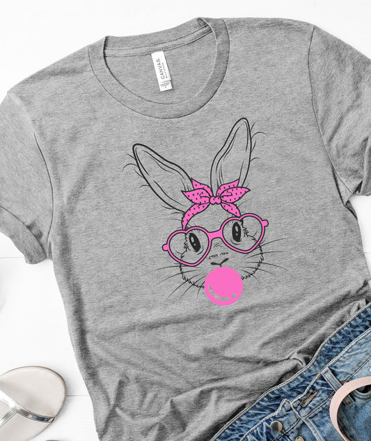 Bunny with Glasses Chewing Gum Shirt